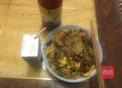笨鸡蛋黑椒牛肉炒福建米粉的做法图解11