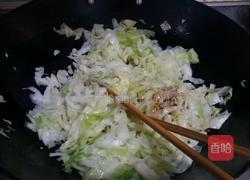 炝拌圆白菜粉丝的做法图解4