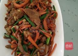 排骨酱炒牛肉的做法图解12