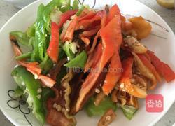 辣椒炒腐竹的做法图解2
