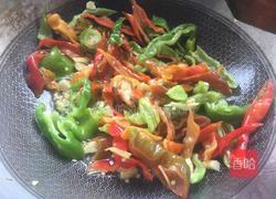 辣椒炒腐竹的做法图解6