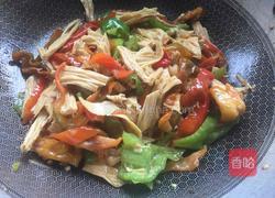 辣椒炒腐竹的做法图解9