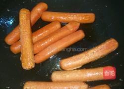 清炒脆皮肠的做法图解2