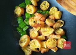 青椒炒油条的做法图解5