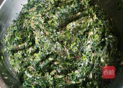 青菜肉馅茄饼的做法图解3