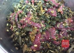 葱菜牛肉糯米鸡的做法图解3