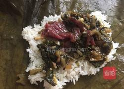 葱菜牛肉糯米鸡的做法图解5