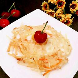 土豆丝鸡蛋饼的做法[图]