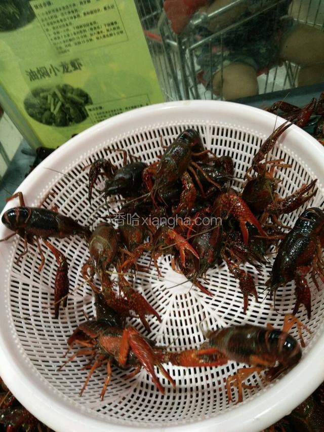 挑选鲜活大只的新鲜小龙虾清水泡两小时，中间换两次干净的水以便排干净脏物质
