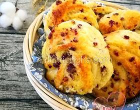 超詳細(xì)蔓越莓椰蓉花朵面包