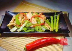 青椒芦笋炒五花的做法图解15