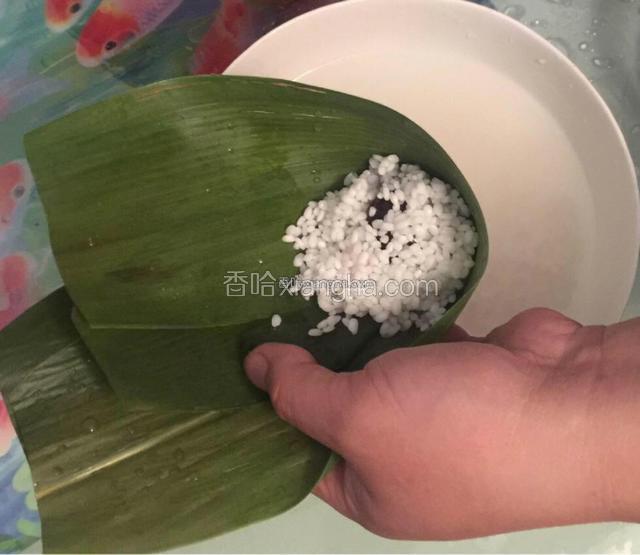 再放些糯米。