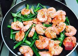 香炒蒜苔阿根廷红虾的做法图解13