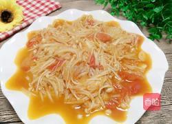 西红柿炒金针菇的做法图解13