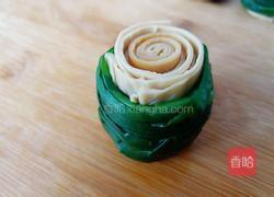 烤韭菜豆皮卷的做法图解6