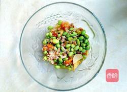 肉沫炒毛豆的做法图解4