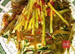 黄瓜拌海带的做法图解4