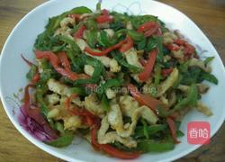 青红椒肉丝的做法图解7