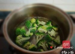 西兰花炒腊味 广味香肠炒西兰花 快手菜的做法图解2