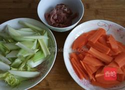 双色炒肉片的做法图解1