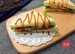 自制三明治的做法图解15