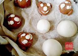 巧克力小熊馒头的做法图解9