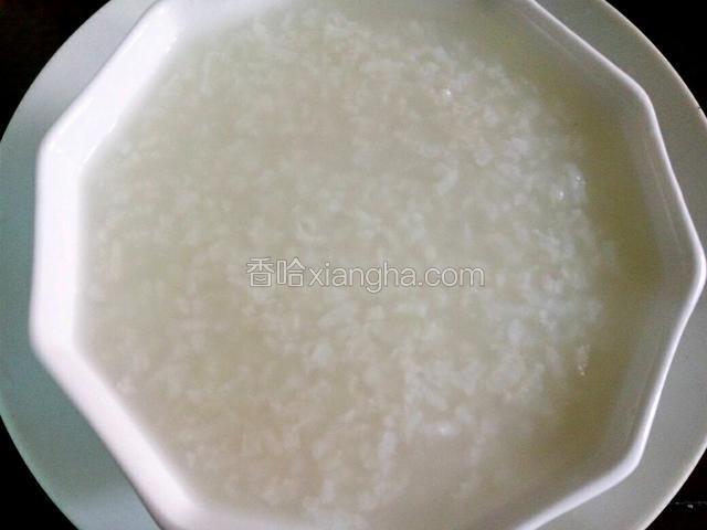 大米白粥一碗