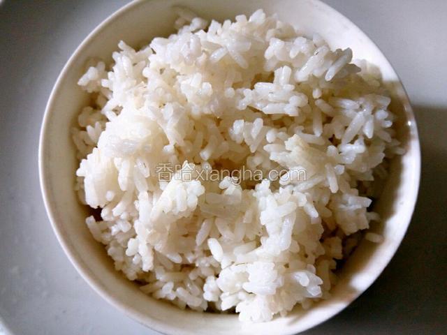 准备剩米饭1碗