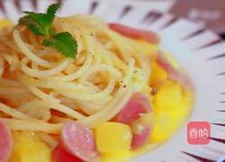 南瓜火腿意面的做法图解9