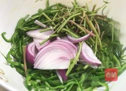 洋葱青椒炒苋菜梗的做法图解7