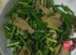 蒜苔炒回锅肉的做法图解3