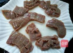 青红椒炒腰花的做法图解4