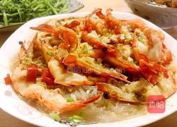 粉丝蒜茸虾的做法图解6