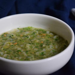 黄豆粉青菜粥的做法[图]