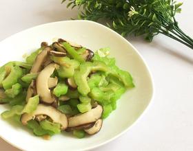 鲜菌炒苦瓜[图]