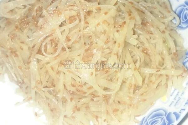 土豆炒芝麻