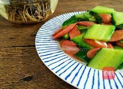 黄瓜炒火腿肠的做法图解5