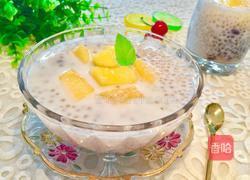 椰汁芒果红豆西米露的做法图解12