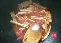 番茄炒腐竹的做法图解8