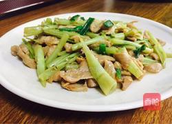 牛肉炒通菜梗的做法图解10