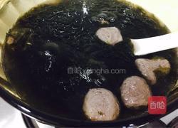 牛肉丸紫菜汤的做法图解4