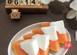 牛奶木瓜布丁的做法图解10