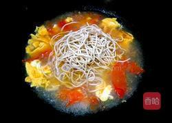 番茄鸡蛋青菜面的做法图解8