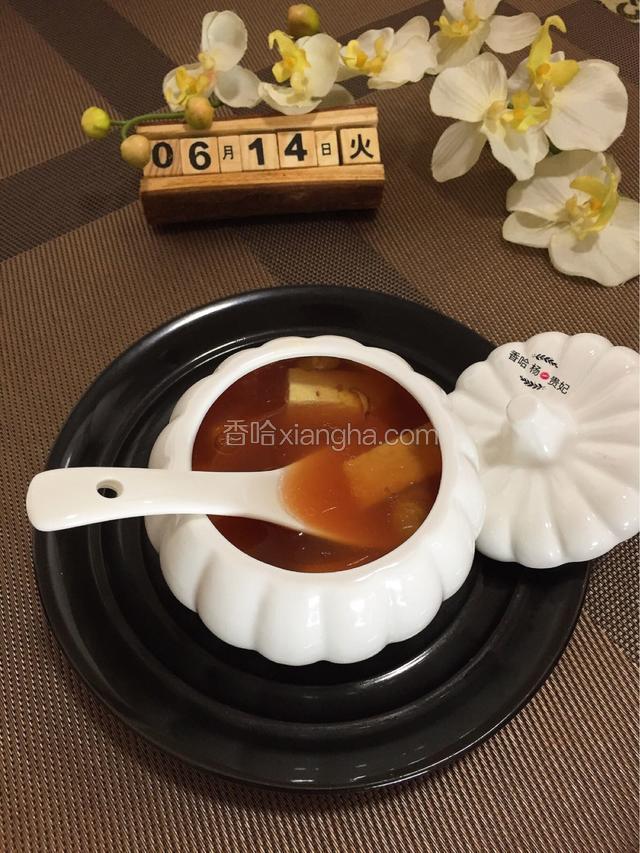 好吃的鲜贝豆腐汤做好啦