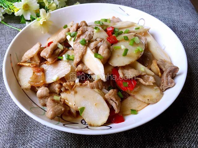 山药炒肉片