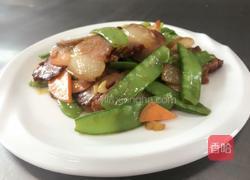 腊肉炒荷兰豆的做法图解3