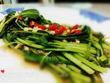 虾酱蚝油炒空心菜 虾酱炒通菜的做法[图]