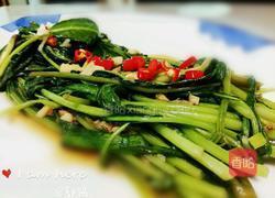 虾酱蚝油炒空心菜 虾酱炒通菜的做法图解7