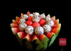 火龙果西瓜果盘的做法图解11