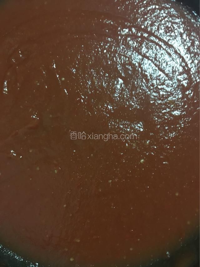 收汁后加入适量生粉勾芡